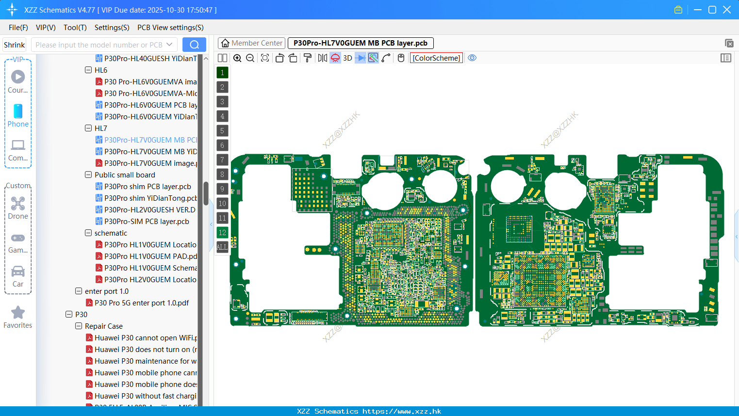 Huawei P30Pro-HL7V0GUEM MB PCB Layer